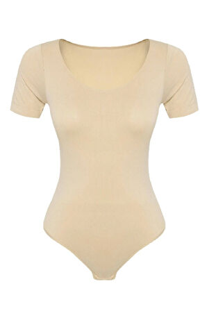 Kadın Seamless Yarım Kollu Badi