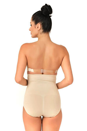 Kadın Bej Seamless Slip Korse