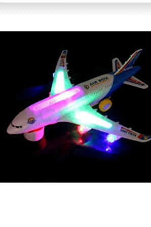 Can Oyuncak Işıklı Sesli ve Hareketli Airbus Uçak 20 cm