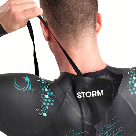 Powerskin Storm Wetsuit Erkek Siyah Yarış Mayosu 4970515