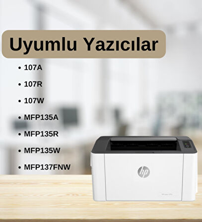 HP W1106X (106X) 107, MFP135, MFP137, MFP138 MUADİL TONER (5K)