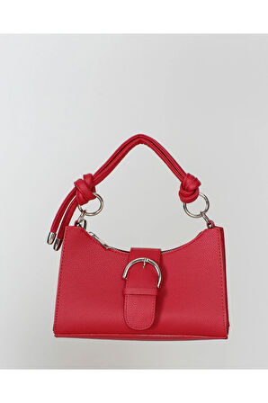 Gael Tokalı Siyah Kırmızı Omuz ve El Çantası