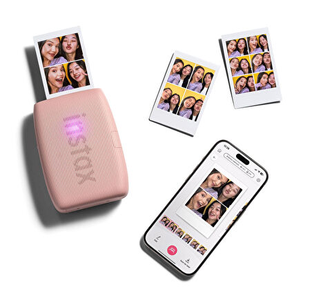 Fujifilm Instax mini Link 3 Pembe Akıllı Telefon Yazıcısı ve 20'li Mini Film