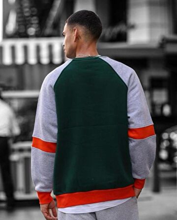 1992 Baskılı yeşil Oversize Sweatshirt