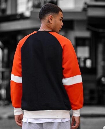 1992 Baskılı siyah Oversize Sweatshirt