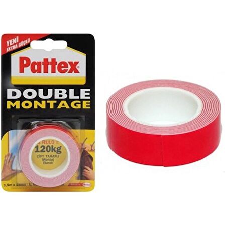 Pattex Double Type 120 KG. Montaj Bandı