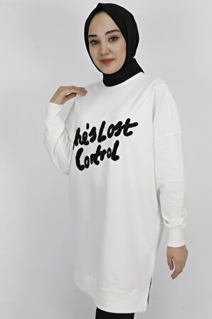 Puane 2 İp Kumaş Yün Bakılı Sweatshirt