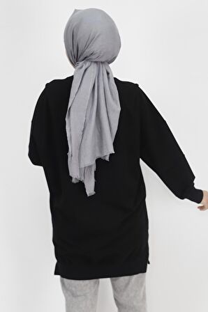 Puane 2 İp Kumaş Yün Bakılı Sweatshirt