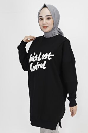Puane 2 İp Kumaş Yün Bakılı Sweatshirt