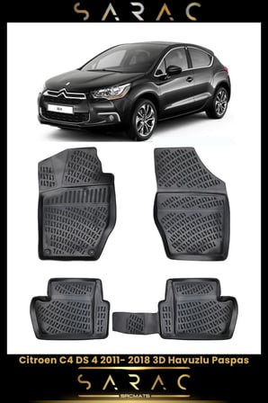 Citroen C4 2018 Model Araca Özel 3d Havuzlu Paspas