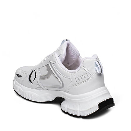 LAMBIRLENT 7450 Üniseks Snekaer Spor Ayakkabı BEYAZ_SİYAH