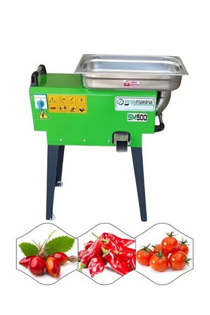 Yeşil Sm500 220W 3 Hp 500Kg/S Salça Makinesi