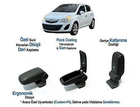 CORSA D  ARACA ÖZEL KOL DAYAMA KOLÇAK VİDASIZ 2007 2008 2009 2010 2011 2012 2013 2014