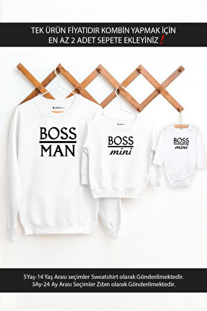 Baba Oğul Kız Boss Man Boss Mini(TEK ÜRÜN FİYATIDIR KOMBİN YAPMAK İÇİN EN AZ 2 ADET SEPETE EKLEYİNİZ
