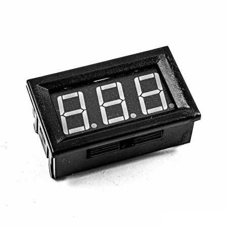 0.56 inç 3.5-30V 2 Kablolu DC Kırmızı Voltmetre