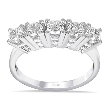 G Renk 0.75 Karat Pırlanta Beştaş Yüzük