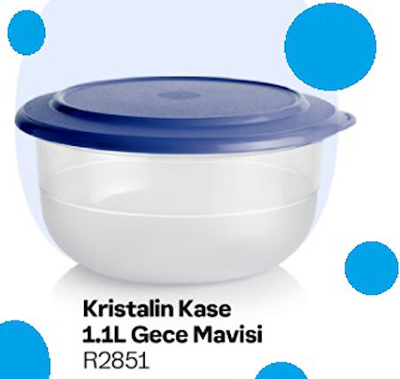 Kristalin Kase Servis 1.1 L Gece Mavisi