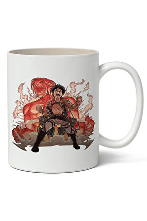 Kişiye Özel Attack On Titan Anime Temalı Baskılı Kişiye Özel Kupa Bardak - Sevgiliye Arkadaşa Hediye