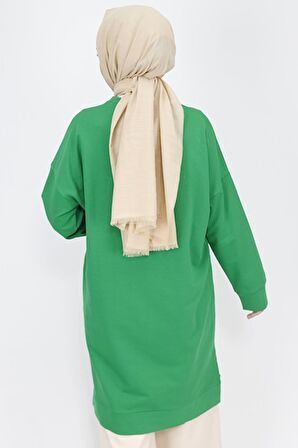 İnci Ve Püskül Detaylı 2 İp Kumaş Sweatshirt