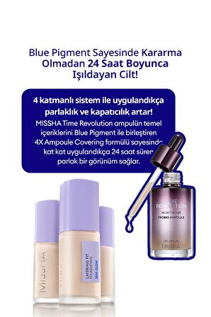 Yarı Parlak Bitişli Nemlendirici Fondöten + Fırça Layering Fit Foundation Semi Glow Set (No.23 Sand)