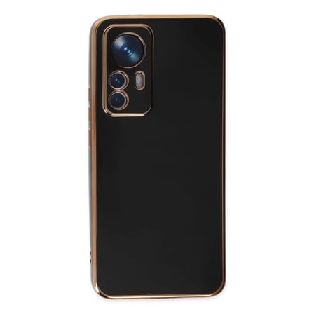Xiaomi Mi 12T Pro Kılıf Volet Silikon - Siyah
