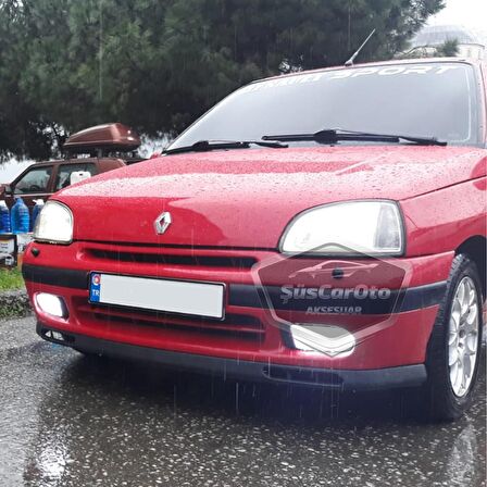 Renault Clio 1 1990-1997 Uyumlu Üniversal Laguna Lip Esnek Ön Lip 2 Parça Tampon Altı Dil Karlık Ön Ek