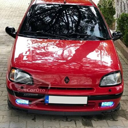 Renault Clio 1 1990-1997 Uyumlu Üniversal Laguna Lip Esnek Ön Lip 2 Parça Tampon Altı Dil Karlık Ön Ek