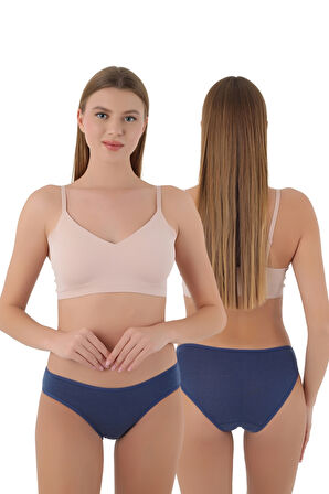 Kadın Külot Likralı Penye 1'lİ Premium Paket 