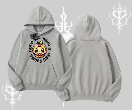 Sweet Day Cupcake Baskılı Kapşonlu Sweatshirt