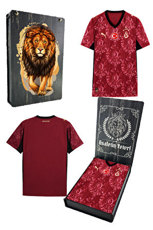 GALATASARAY 25/26 Erkek Alternatif Forması  UV Ahşap Hediyelik Kutu