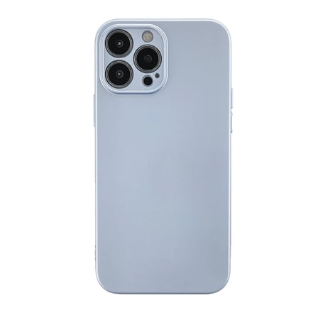 Apple iPhone 13 Pro Max Kılıf Nano içi Kadife Silikon - Sky Blue
