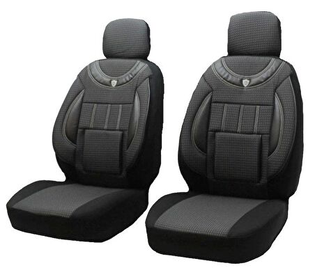 Fiat palio Panelvan Uyumlu 1+1 Koltuk Kılıfı - FÜME - SİYAH