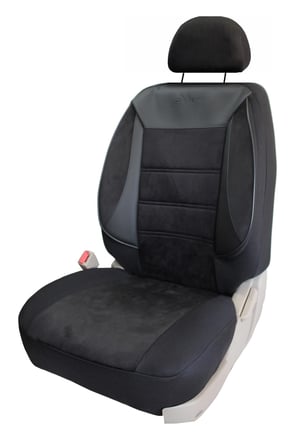Daewoo Matiz  Uyumlu Tay Tüyü Kumaş Oto Koltuk Kılıfı - DÜZ-SİYAH
