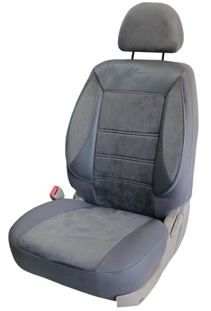 Isuzu KB Uyumlu Tay Tüyü Kumaş Oto Koltuk Kılıfı - DÜZ FÜME