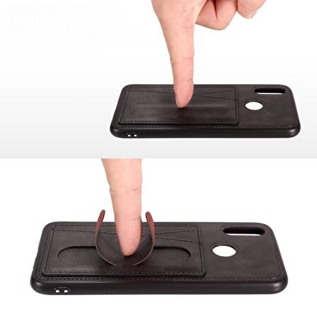 İPHONE XS MAX TLP KARTLIKLI LÜX DERİ KILIF