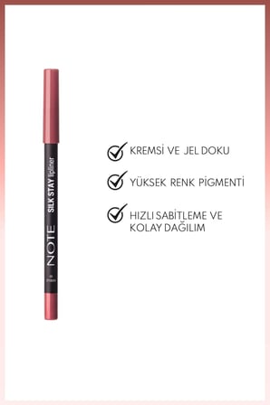 Silk Stay Lipliner Suya Dayanıklı İpeksi Dudak Kalemi - 05 Roselle - Pembe