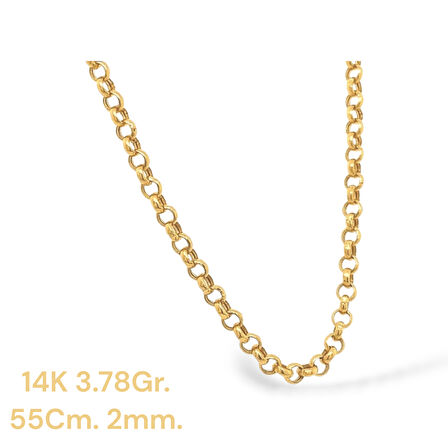 14AYAR 3.78GRAM ALTIN DOÇ ZİNCİR