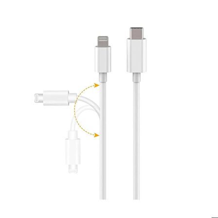 Apple Iphone 14 - 14 Plus - 14 Pro - 14 Pro Max Hızlı Şarj Kablosu Type C - Ligtning Pd 20w 2 Metre