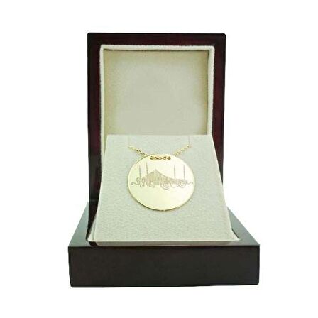 Bilezikhane Dua Plaka Kolye Besmele (1) 3,50 Gram 14 Ayar Altın