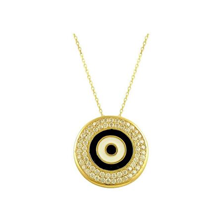 Bilezikhane Göz Kolye 3.80 Gram 14 Ayar Altın