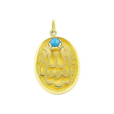 Bilezikhane Maşallah Mavi Boncuklu 1,63 Gram 14 Ayar Altın