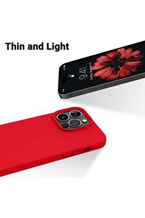 iPhone 14 Pro Max Uyumlu içi Kadife Lansman Silikon kılıf Full Koruma Sağlayan Kılıf