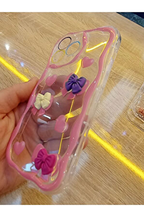 İPhone 14 Pro Max Uyumlu Özel Tasarım Kılıf Figürlü Üzeri Kabartma Kapak