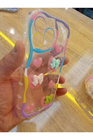 İPhone 14 Pro Max Uyumlu Özel Tasarım Kılıf Figürlü Üzeri Kabartma Kapak
