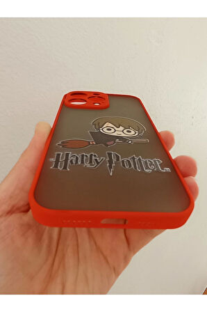 İPhone 14 Pro Max Uyumlu Kamera Korumalı Harry Potter Kılıf Tuşları Renkli Hux Kapak