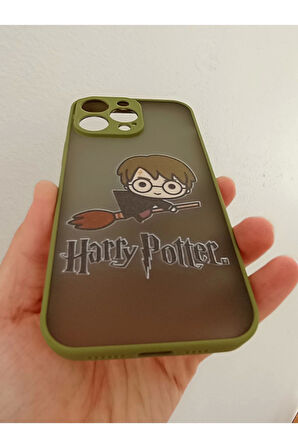 İPhone 14 Pro Max Uyumlu Kamera Korumalı Harry Potter Kılıf Tuşları Renkli Hux Kapak
