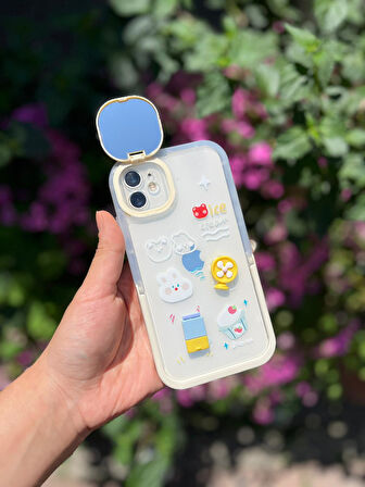 Iphone 14 Pro Max Uyumlu Sevimli Aynalı Kılıf 