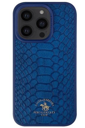 Santa Barbara Polo Knight-iphone 14 Pro Kilif.yılan Derisi Tasarımı.iphone 14 Pro Deri Kılıf
