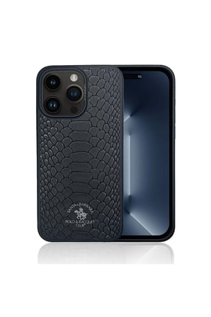 Santa Barbara Polo Knight-iphone 14 Pro Kilif.yılan Derisi Tasarımı.iphone 14 Pro Deri Kılıf