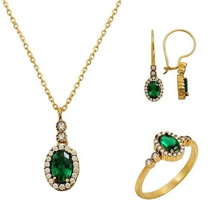 Bilezikhane Mini Yeşim Set 6,45 Gram 14 Ayar Altın